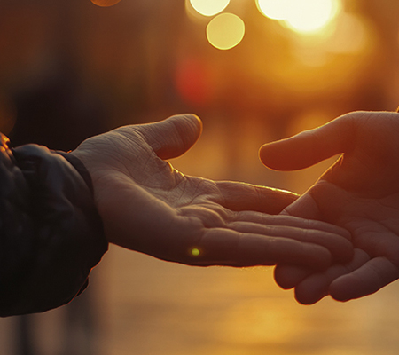 安靜的手或溫暖的陽光